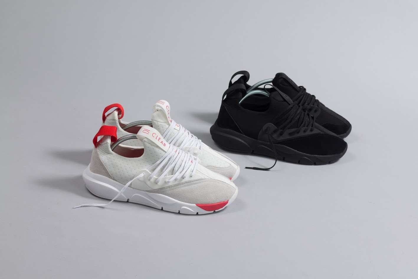 clear weather brand sneakers