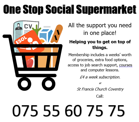 where for just £4 a week you get loads of groceries AND support