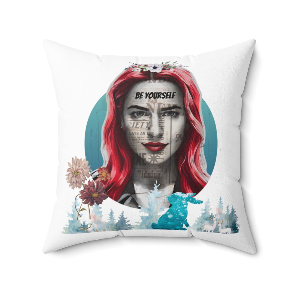 תהיי את כמו שאת באמת- כרית מעוצבת