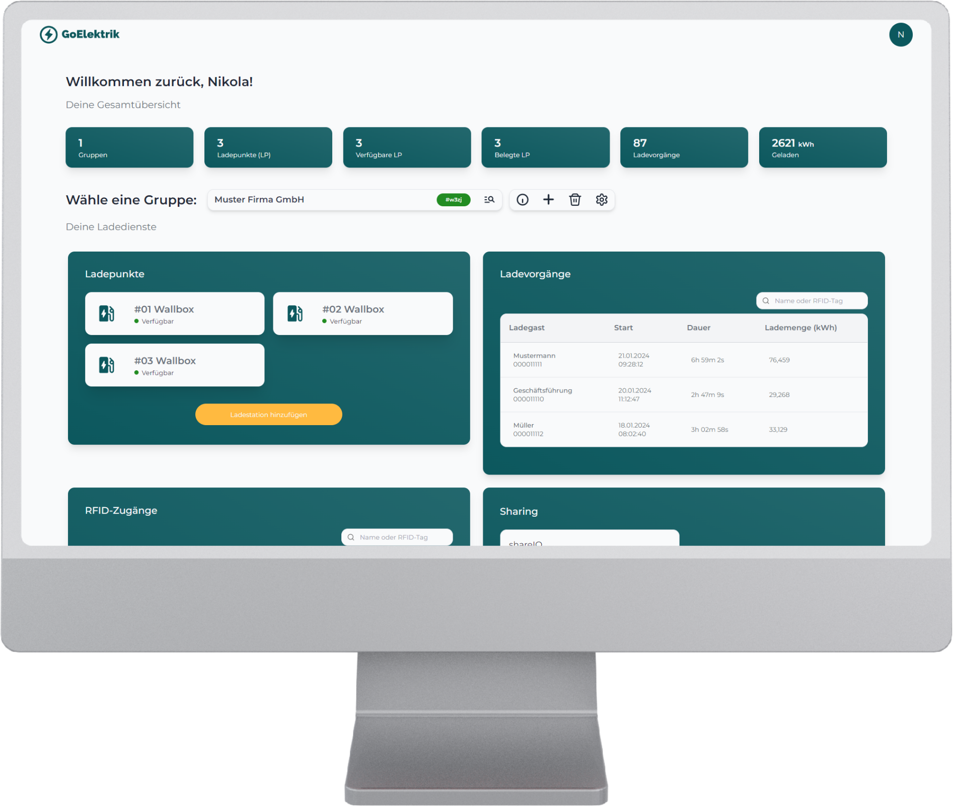 GoElektrik Portal - OCPP Backend inkl. Dienstwagenabrechnung