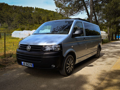 campervan in the road