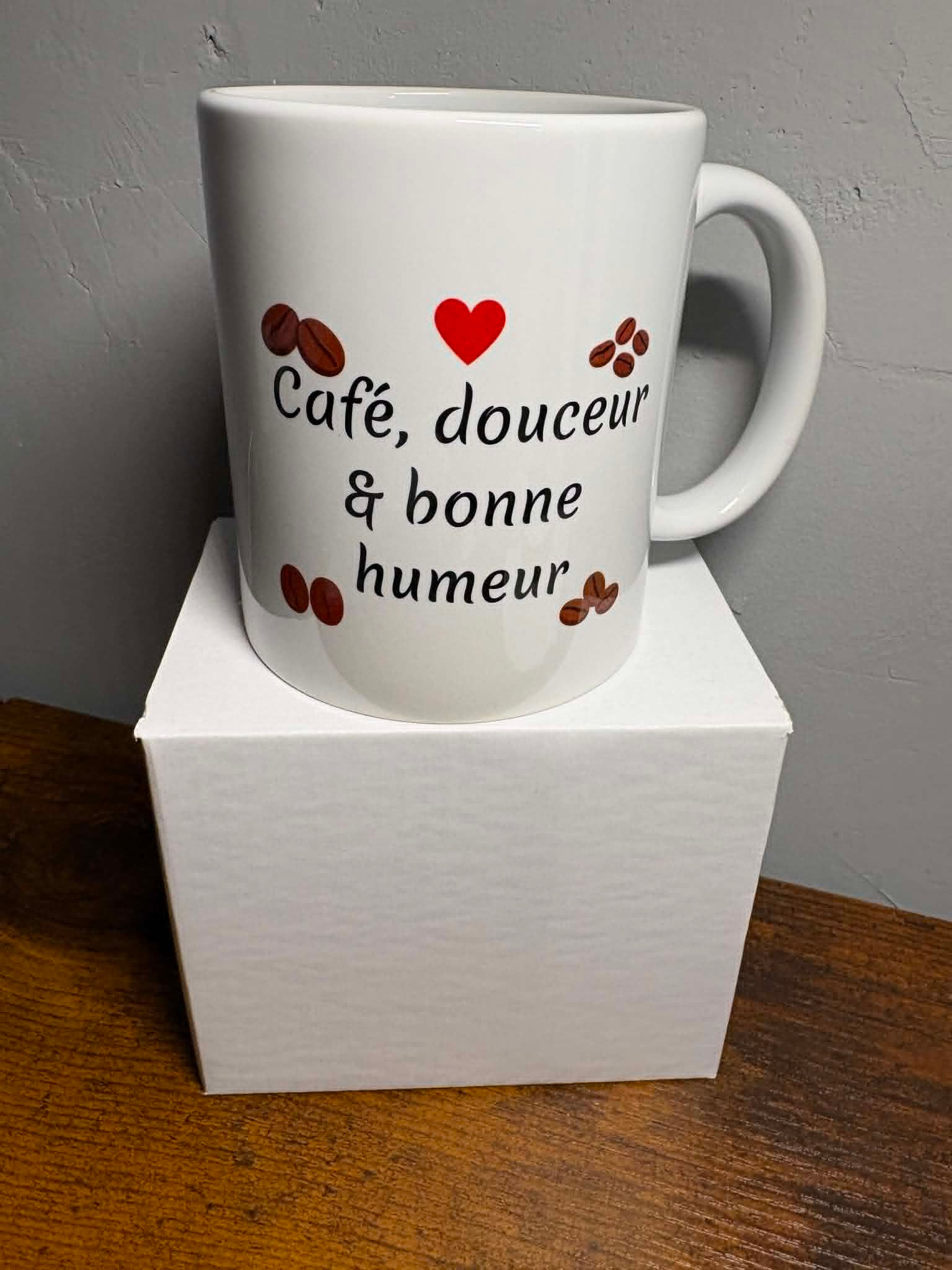 Mug café,douceur & bonne humeur
