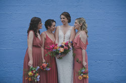 bridewithbridesmaidsatcastaway