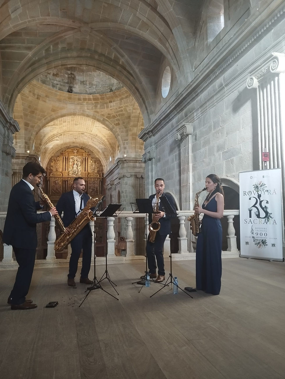 Lítore Quartet actuant al Monestir de Santa María de Montederramo, Ourense. 2 de juliol de 2026, Montederramo, Ourense.