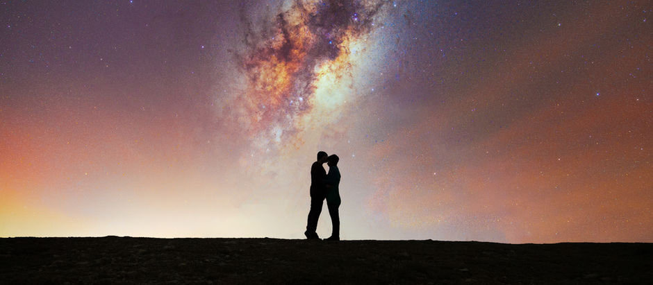Starry night / off-camera flash wedding photos.