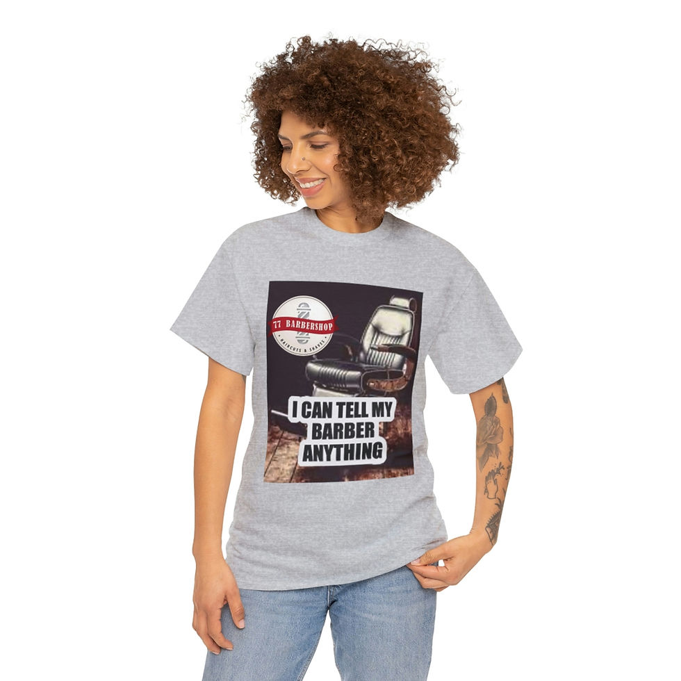 Thumbnail: 77 Barbershop Unisex Heavy Cotton Tee