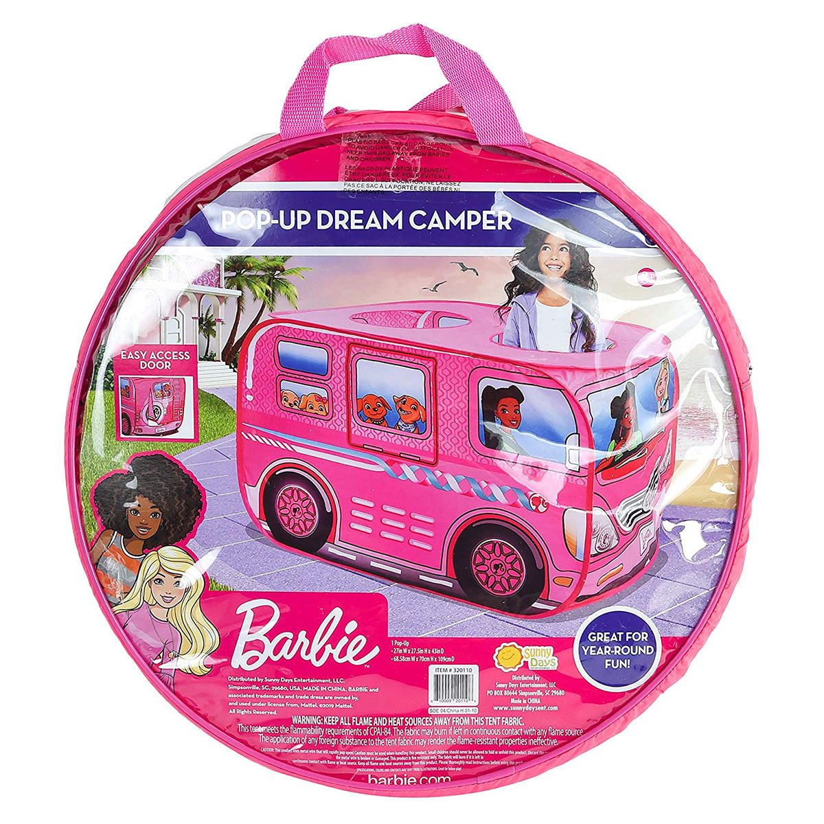 Barbie Dream Camper Pop Up Play Tent