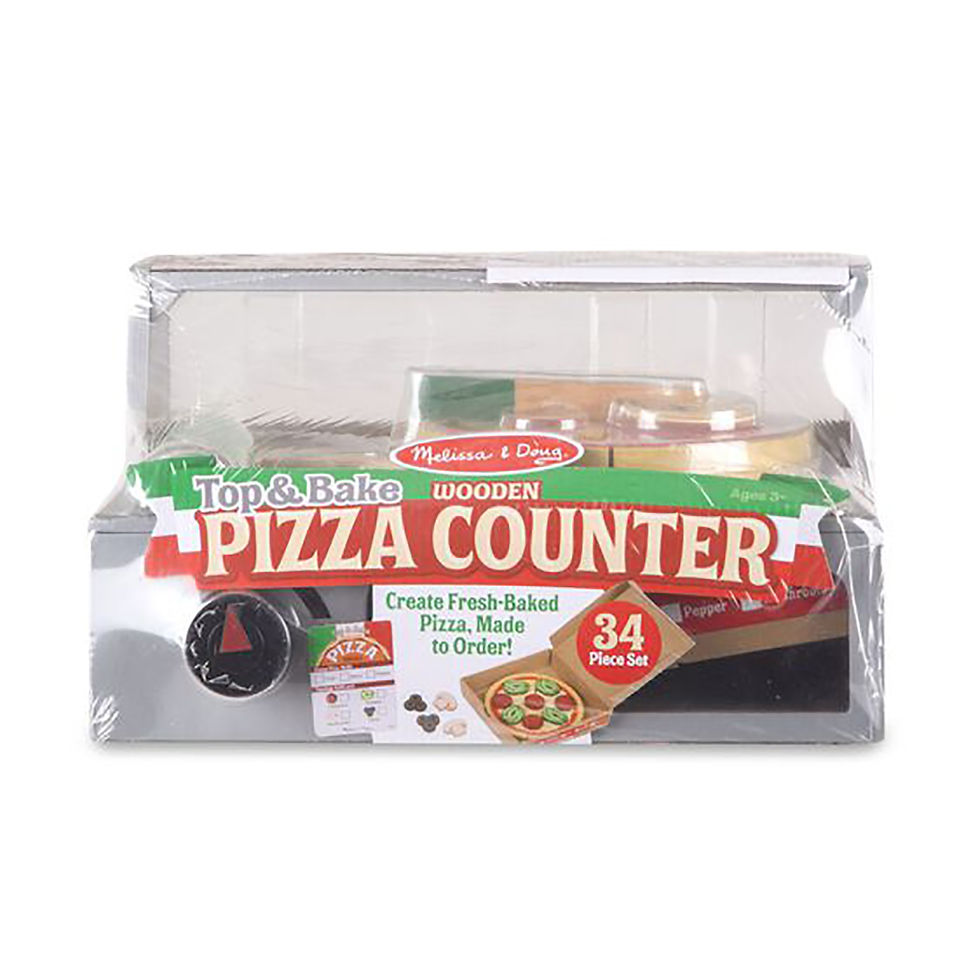 Top & Bake Pizza Counter - Wooden Play Food