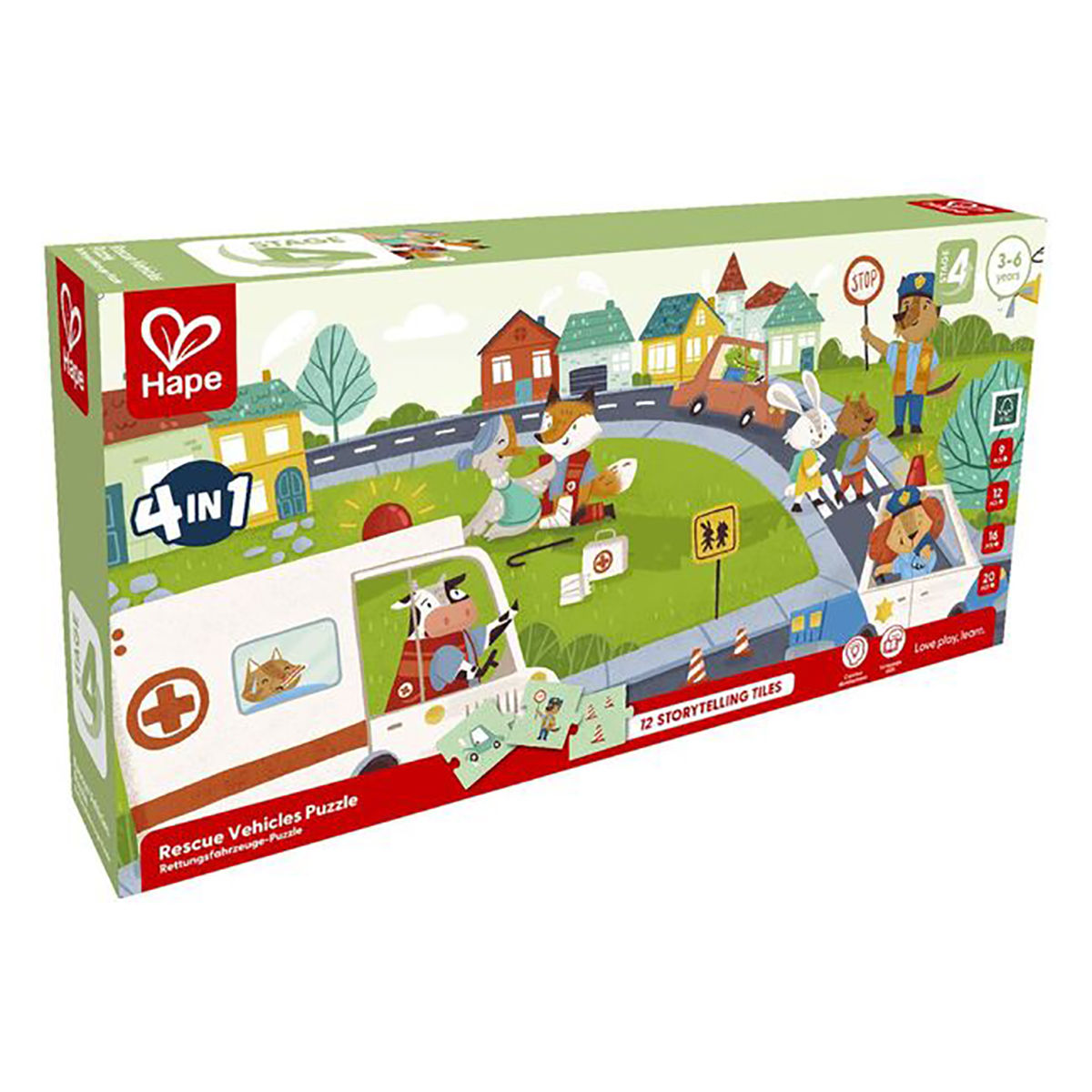 Hape Rescue Vehicle Puzzle