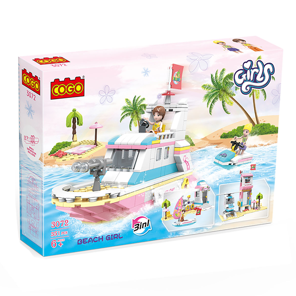COGO Beach Girl 3 in 1