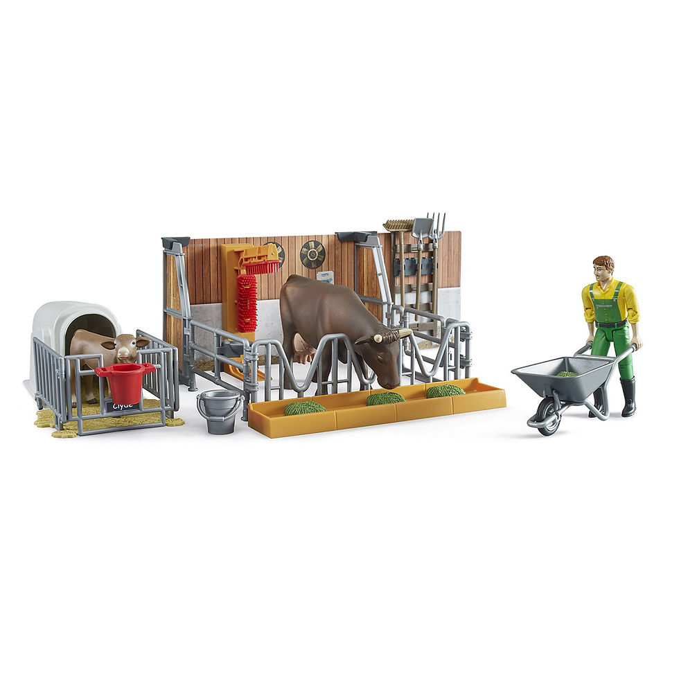 Bruder bworld Cow and Calf Barn