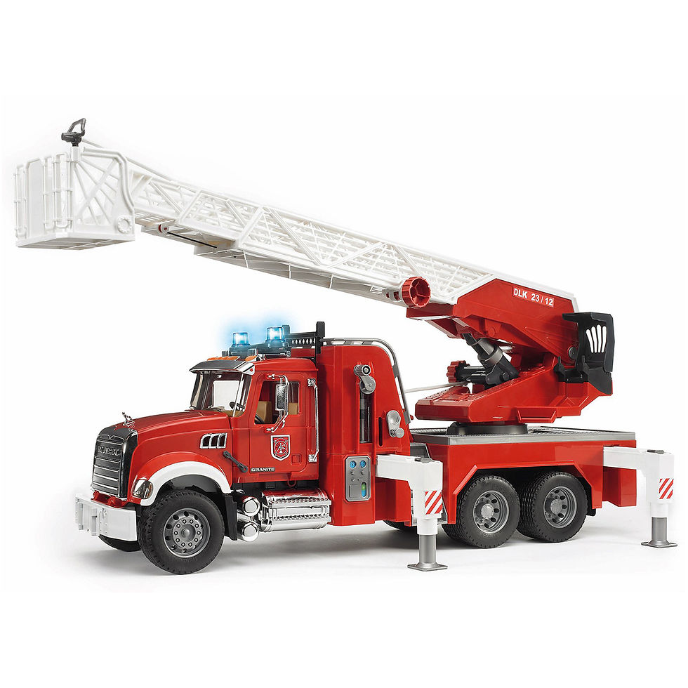 Bruder MACK Granite Fire Engine w/ Water Pump and Light & Sound