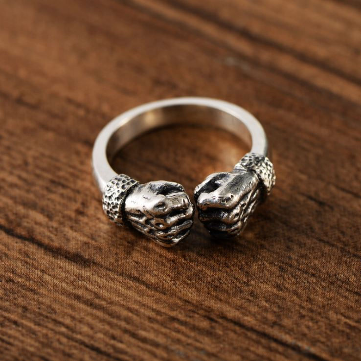 Thumbnail: Knuckle Down · 925 Silver Ring
