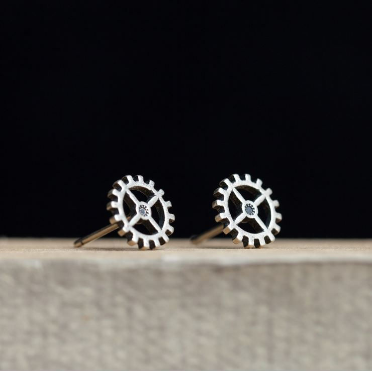 Thumbnail: Cog · 925 Silver Ear Studs