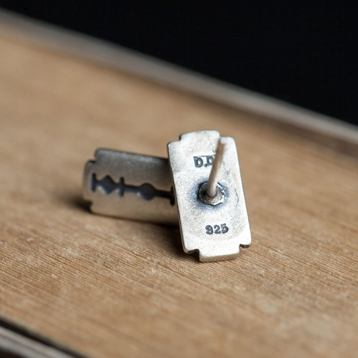 Thumbnail: Razor · 925 Silver Ear Studs