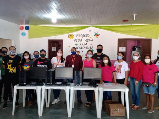 Senac doa computadores para instituições de Barcarena