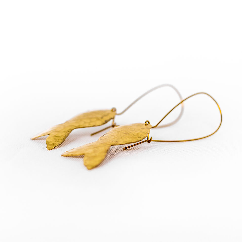 Miniatura: brinco peixinho da fartura | dourado