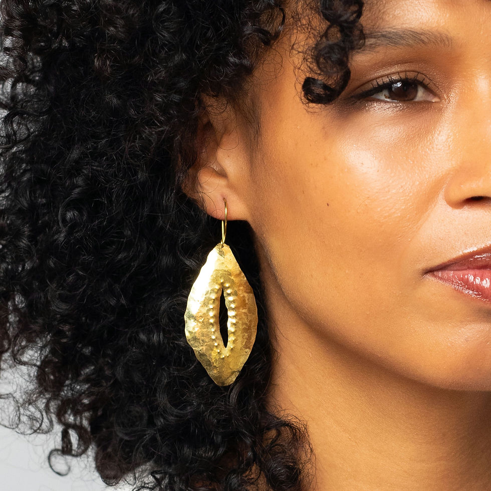 brinco boca do mundo | dourado