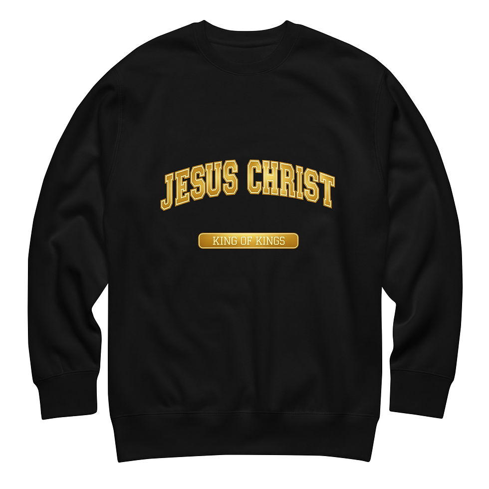 Thumbnail: Jesus Christ king of kings Unisex Premium Sweatshirt