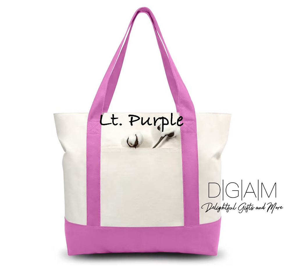 Thumbnail: Personalized Canvas Tote Bag