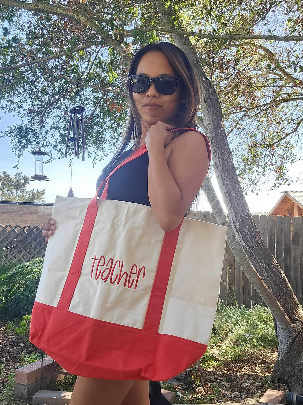Thumbnail: Personalized Canvas Tote Bag