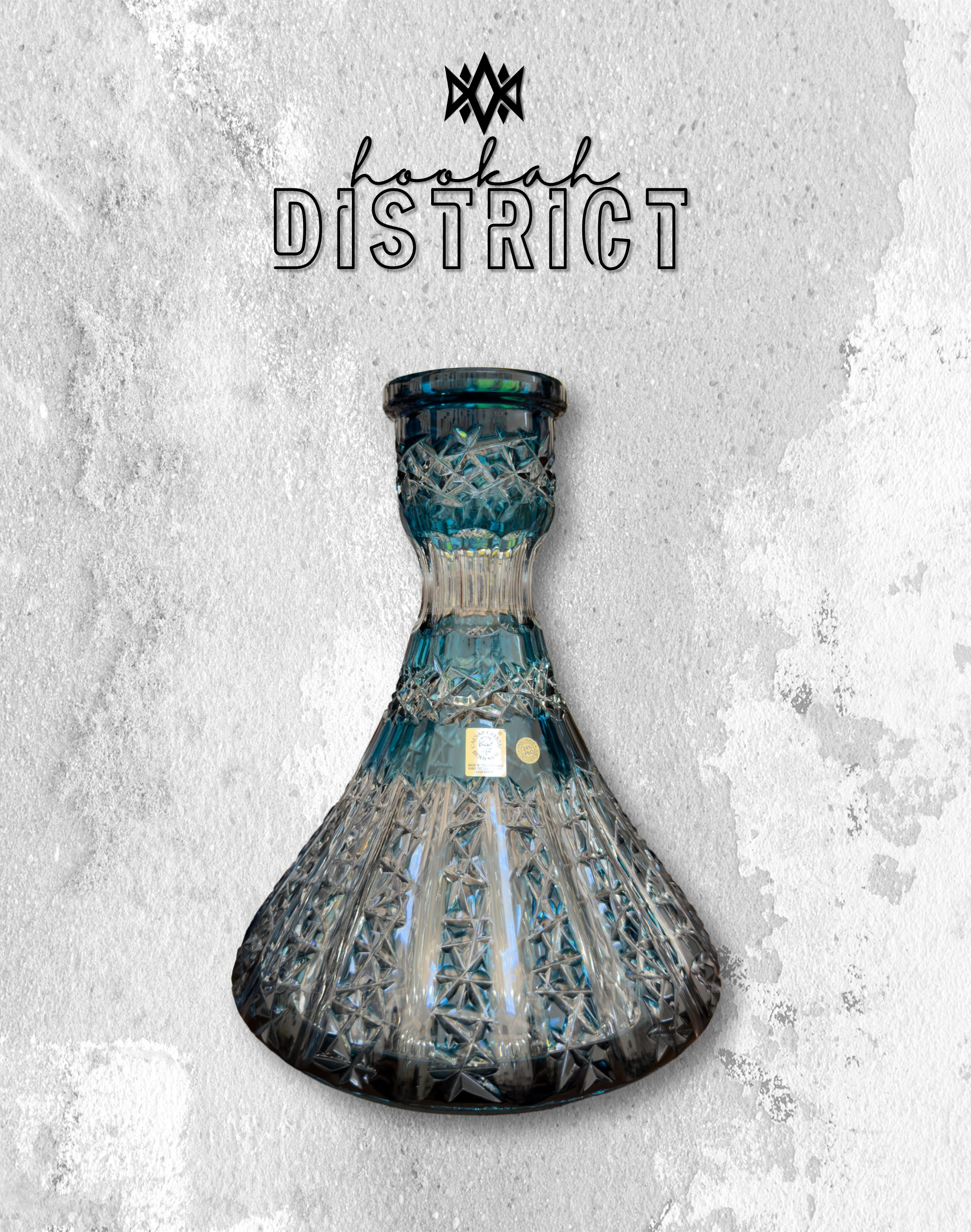 CAESAR Crystal Cone Vertical Base- Blue