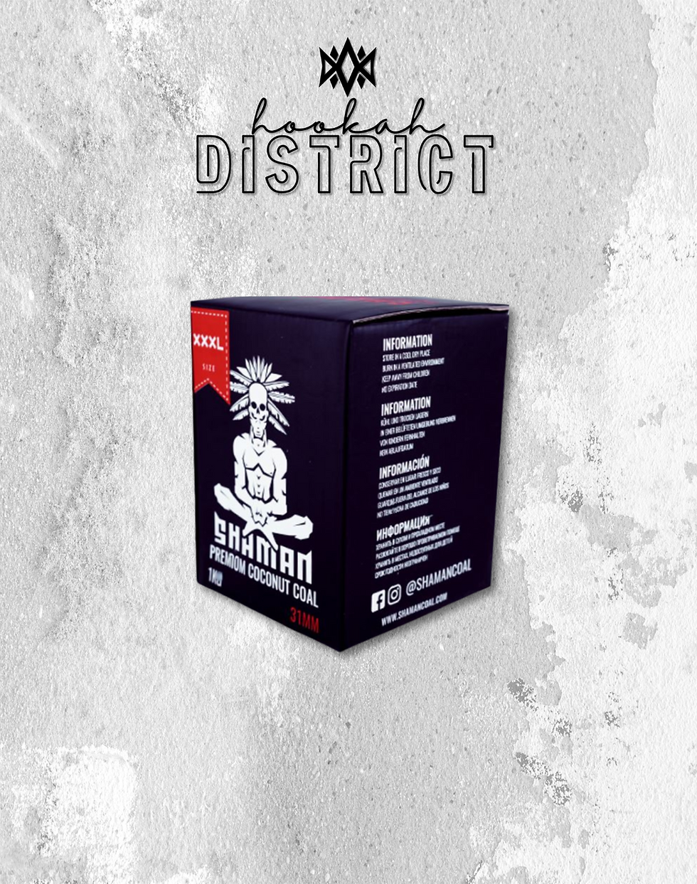 Shaman Coconut Charcoal -31MM