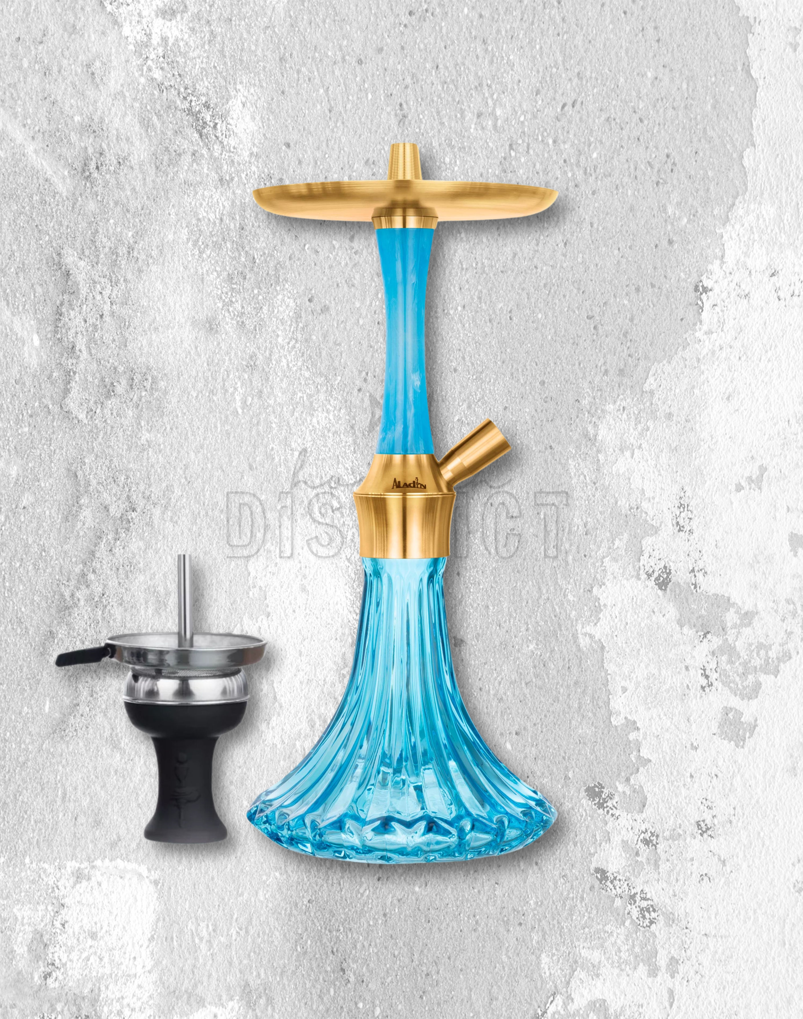 ALADIN EPOX 360 Hookah - Turquoise Gold