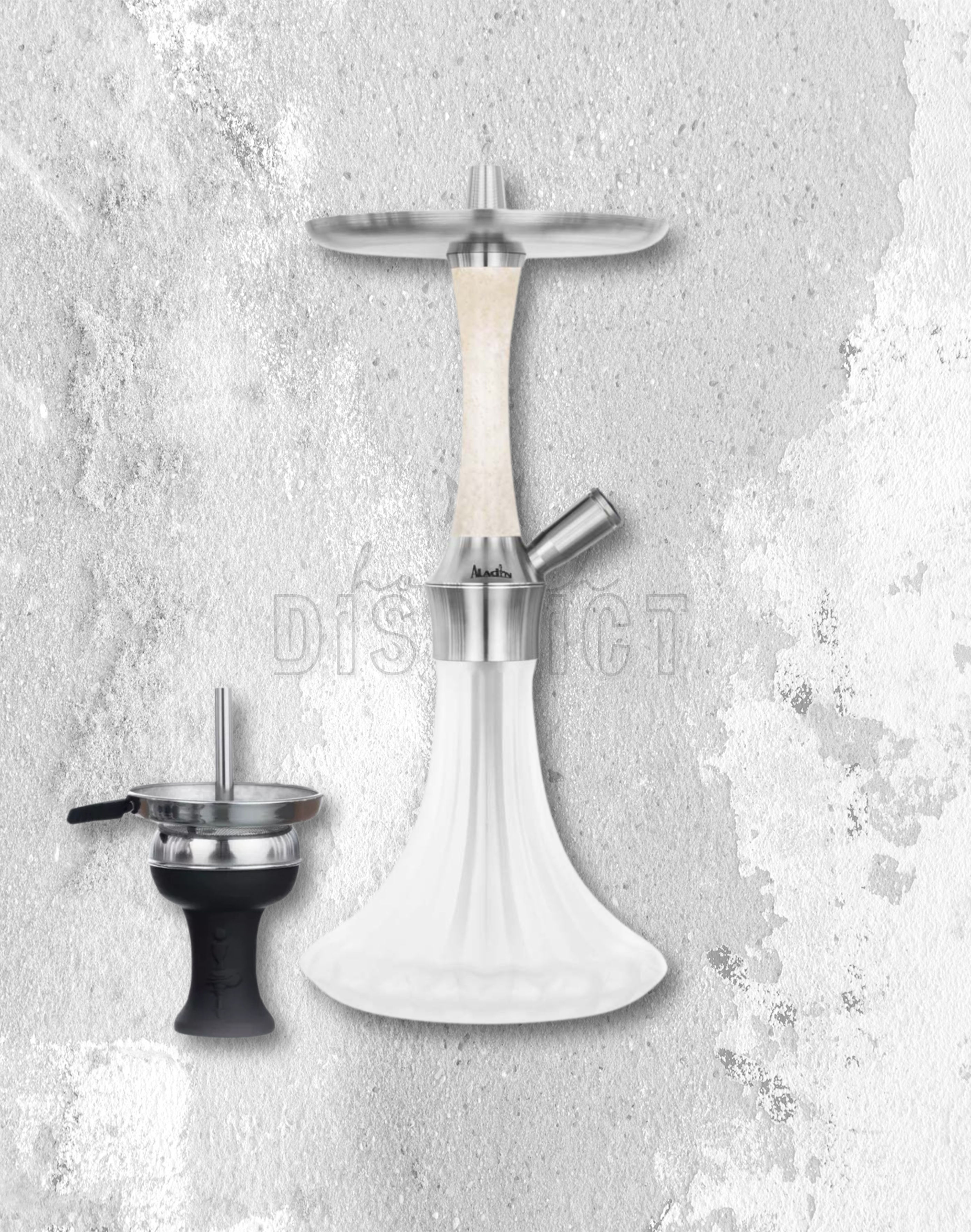 ALADIN EPOX 360 Hookah - White Snow