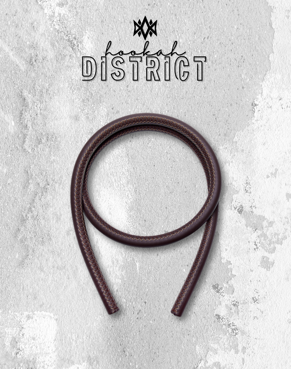 WOOKAH Brown Leather Hose
