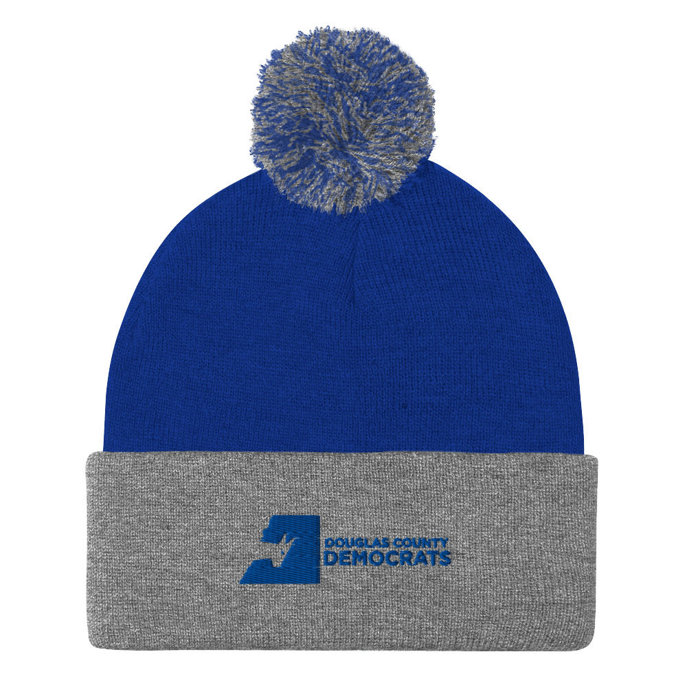 DougCo Democrats Pom-Pom Beanie