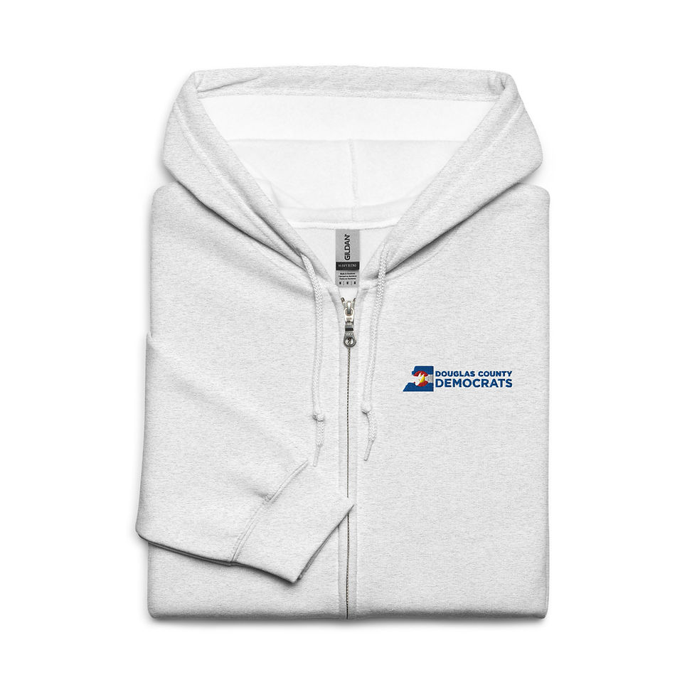 Thumbnail: Unisex DougCo Dems CO 150 Zip Up Hoodie