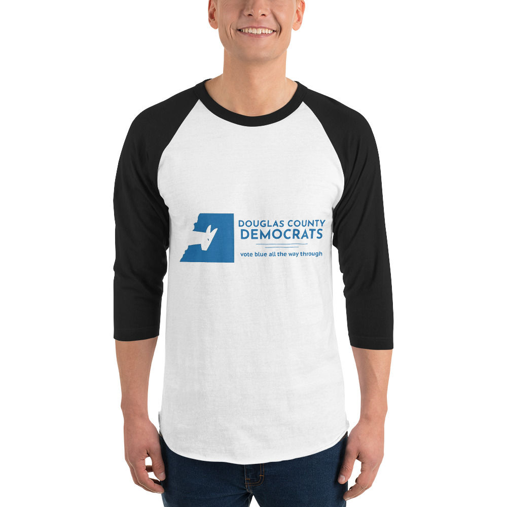 3/4 sleeve DougCo Dems Of/By/For the People shirt