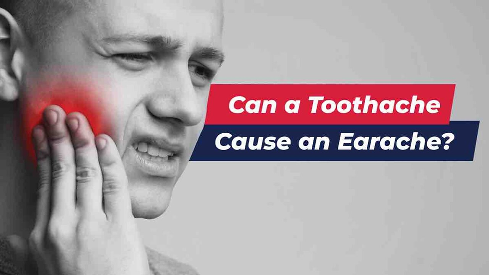 Can a toothache cause an earache?