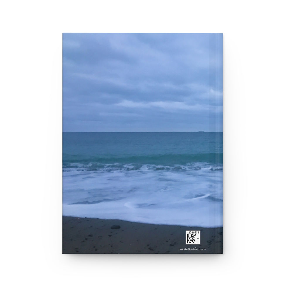 Thumbnail: Ocean Meringue hardcover journal, photo by J. Hilton 