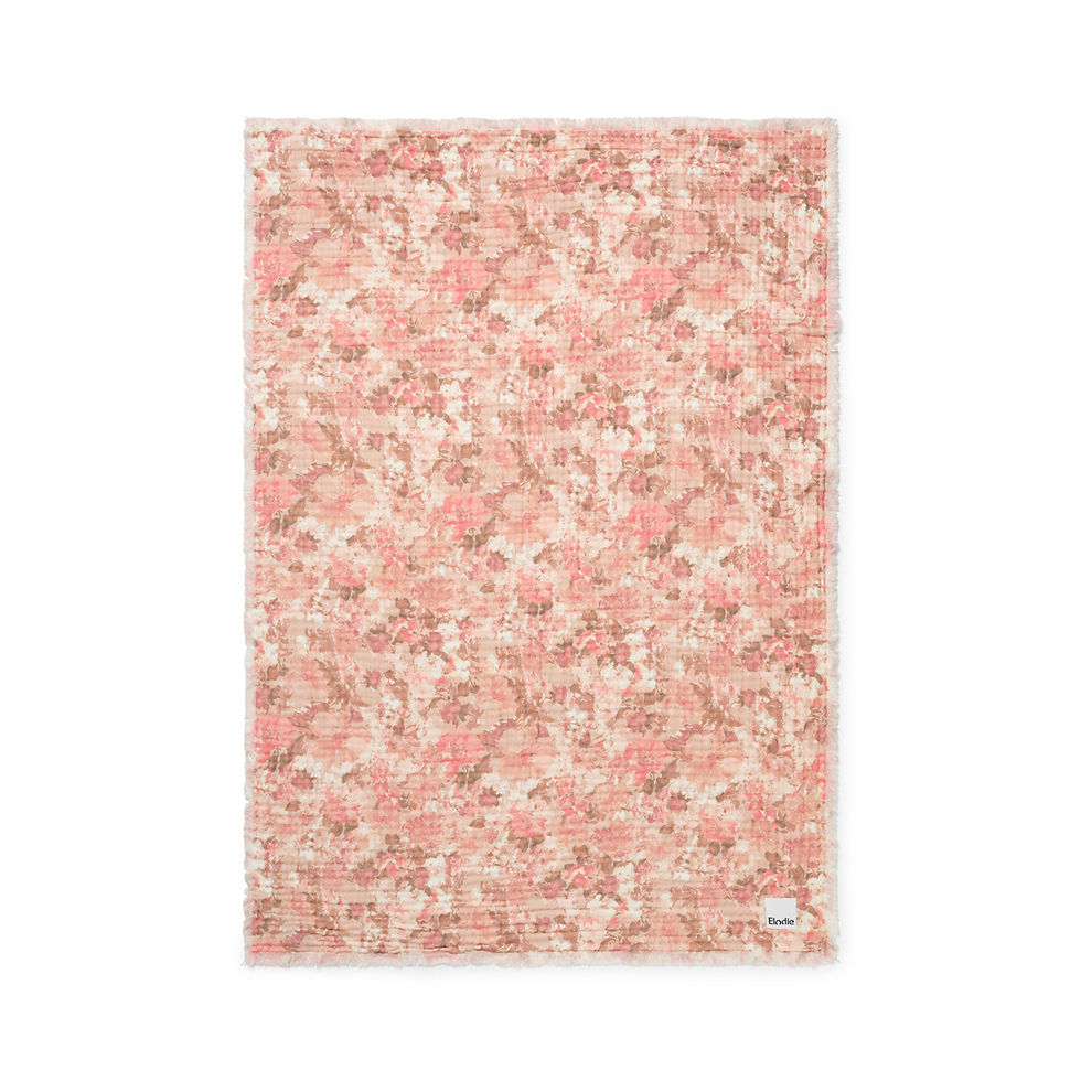 Thumbnail: ELODIE - Soft Cotton Blanket - River Rose
