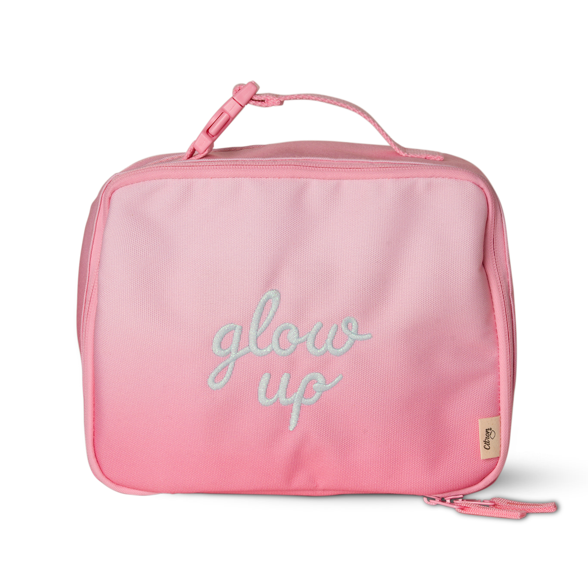 Citron Insulated Square Lunch bag - Glow Up Pink