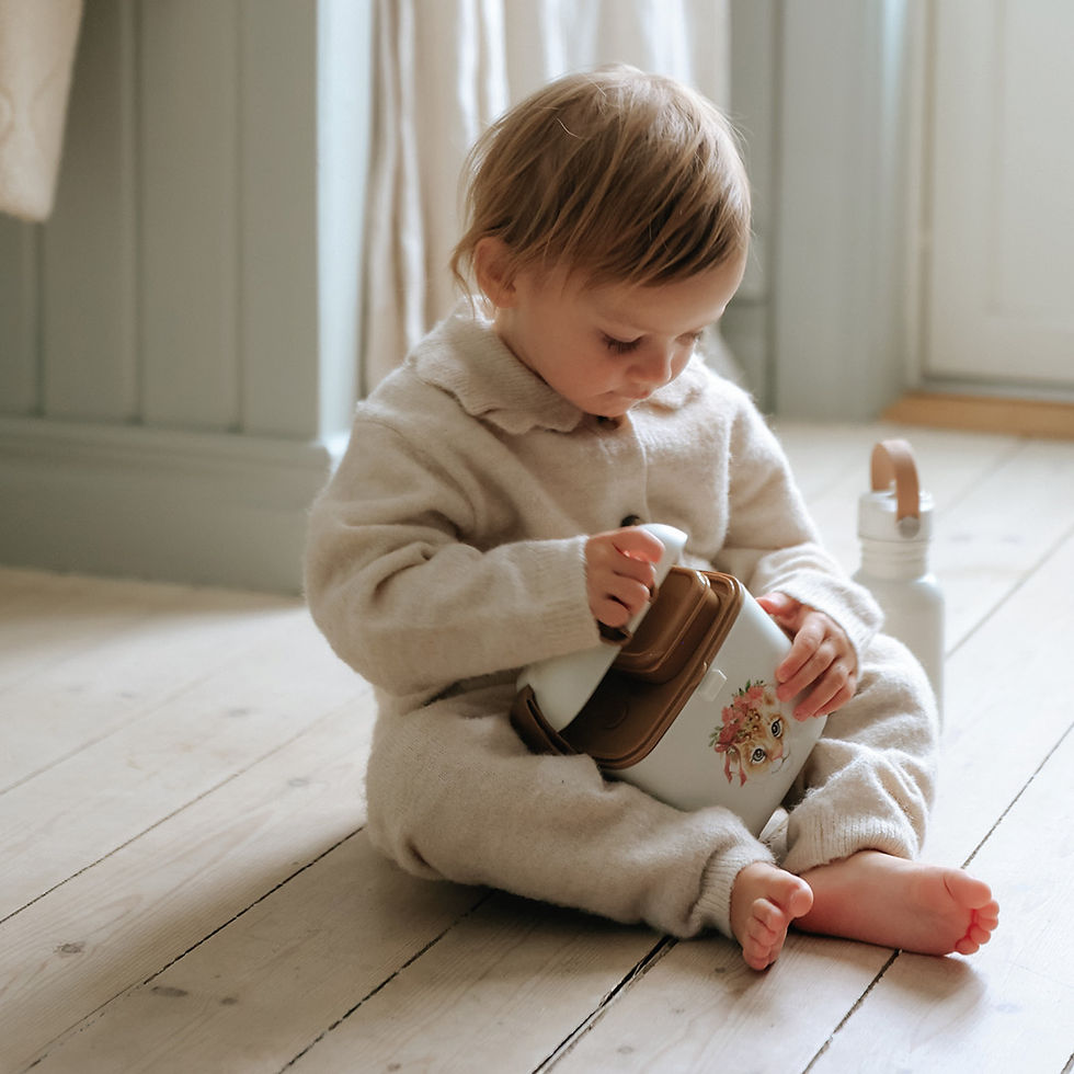Thumbnail: ELODIE - Lunch & Snack Box - Rosy Bow Leo