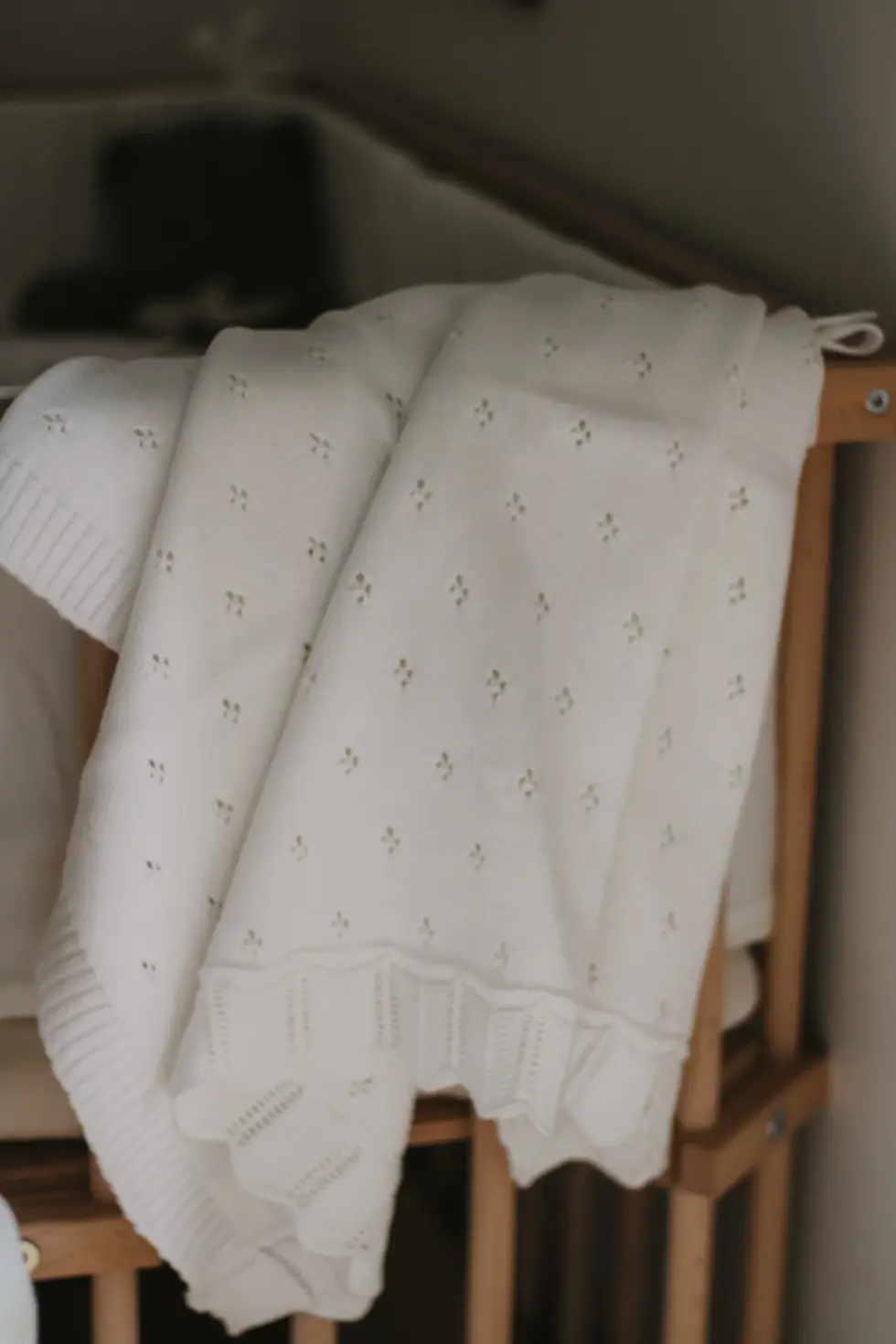 Thumbnail: Vanilla Copenhagen Knitted Blanket - Milk