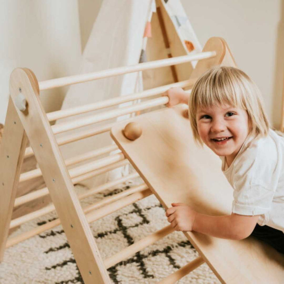 Thumbnail: Leg & Go Ramp & Slide 2in1 - Natural Wood