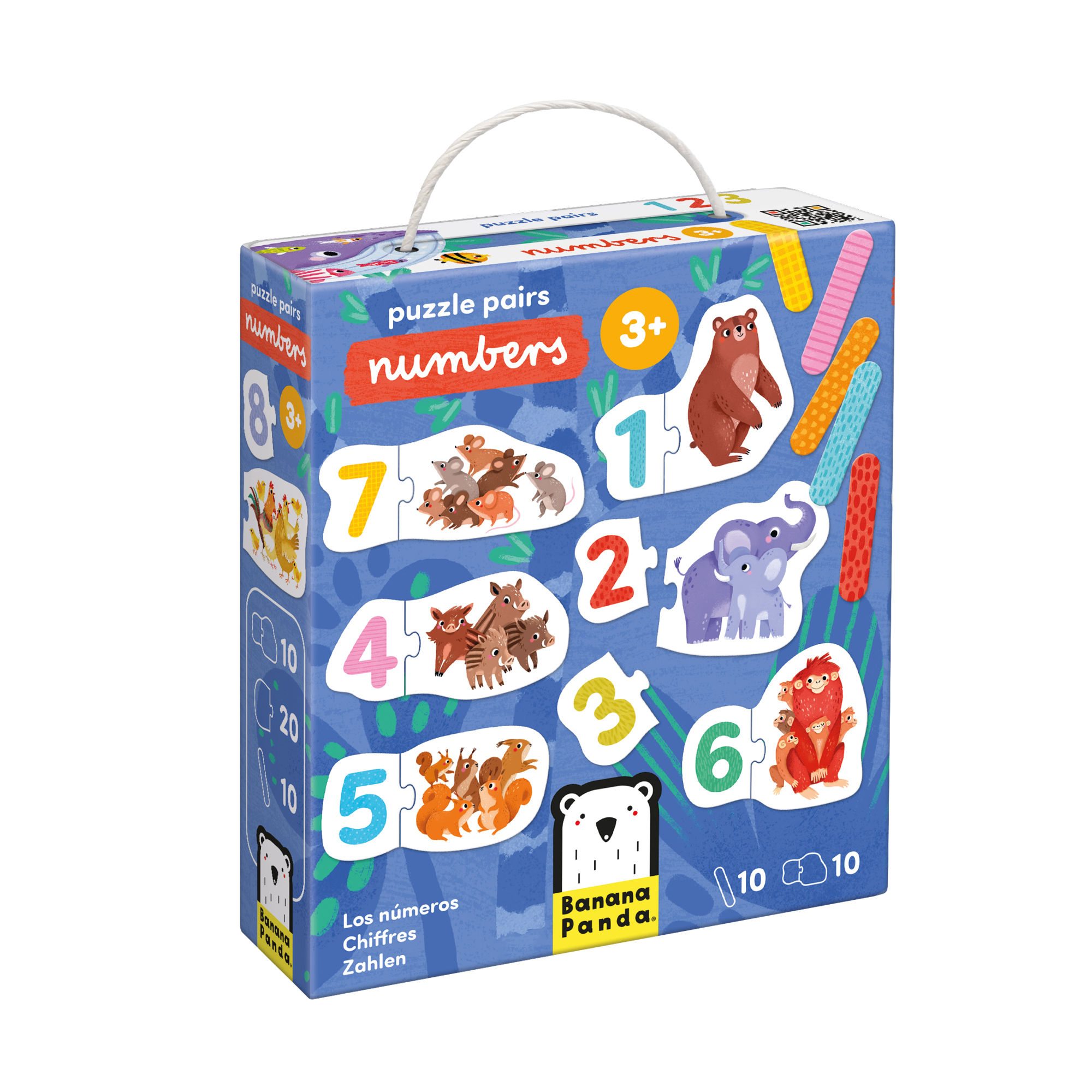 Banana Panda Puzzle Pairs Numbers