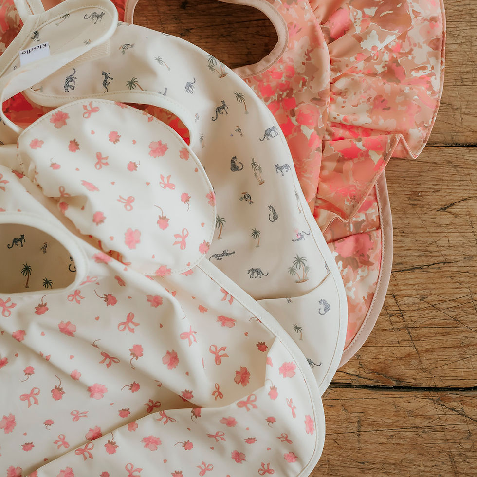 Thumbnail: Elodie Baby Bib - Garden Leo's Resort
