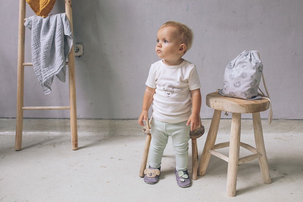 Thumbnail: Baobaby Soft Sole Baby Shoes, Classics, Koala
