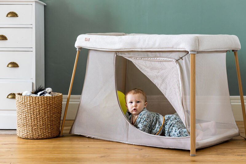 Thumbnail: Beaba 3 in 1 travel cot Eazy Sleep - Heather Clay