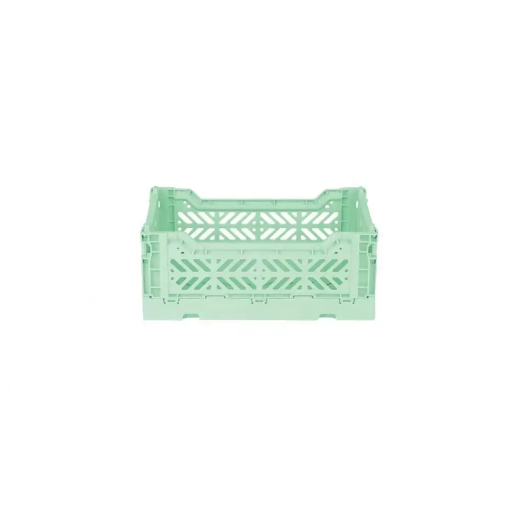 Midibox Foldable Crate Warm Mint - Pack of 2