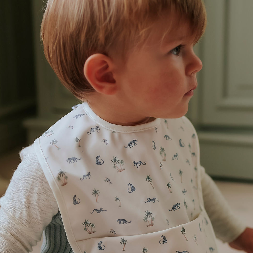 Thumbnail: Elodie Baby Bib - Garden Leo's Resort