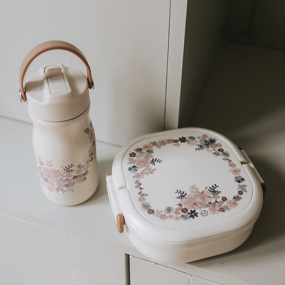 Thumbnail: Elodie Thermo Bottle - Blue Garden