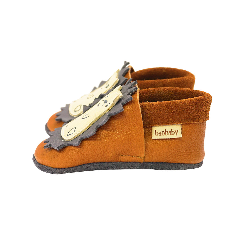 Thumbnail: Baobaby Soft Sole Baby Shoes, Classics, Spikey curry