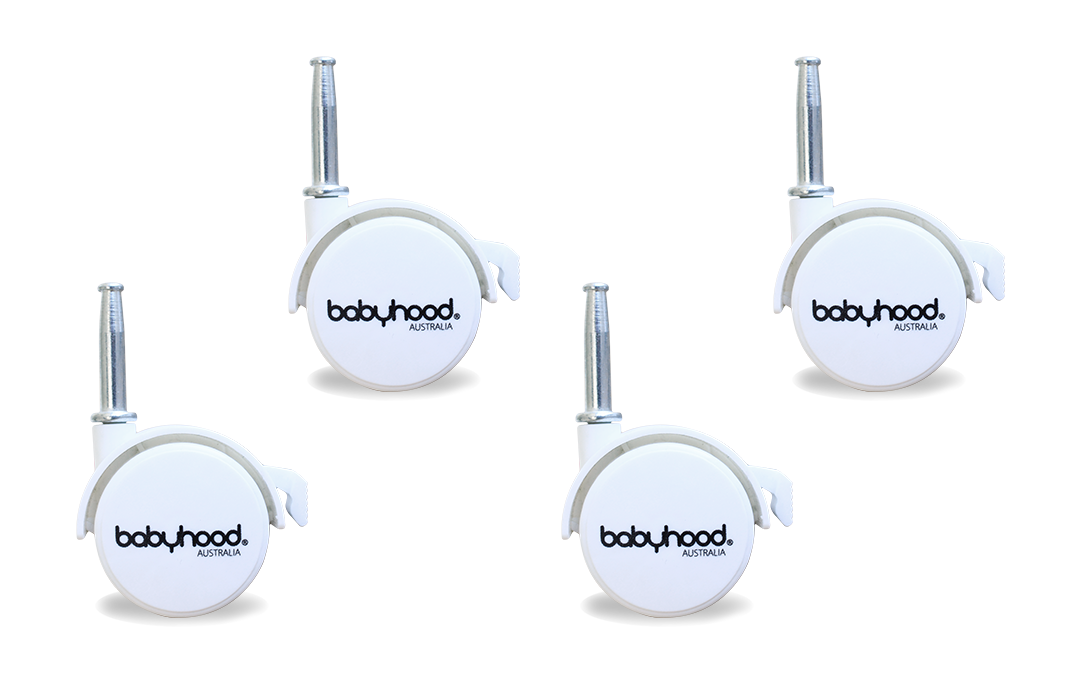 Babyhood Co sleeper Cradle Standard Castors/Wheels