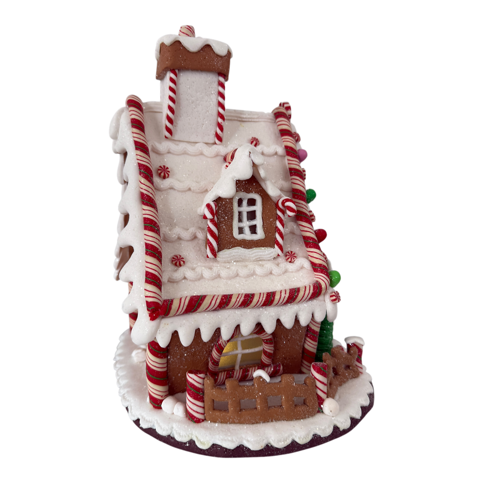 Thumbnail: Illuminated Gingerbread House Decoration - 30cm